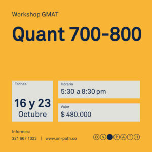 Workshop GMAT Quant 700-800